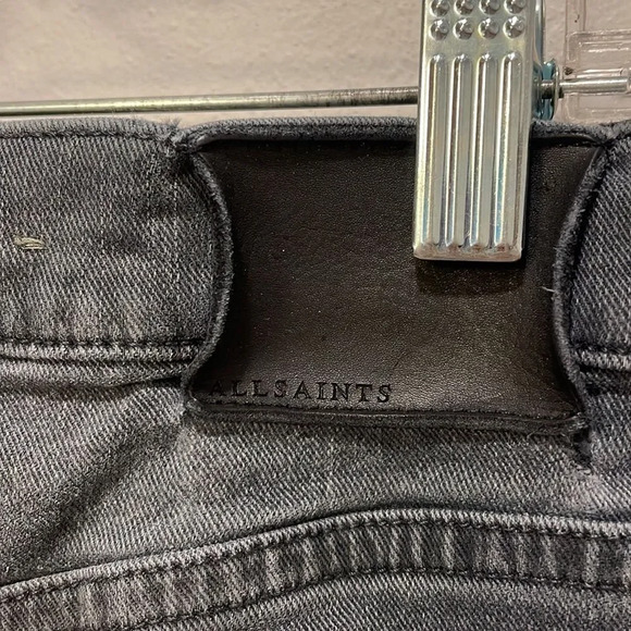 ALL Saints woman’s black faded jeans - Picture 11 of 13